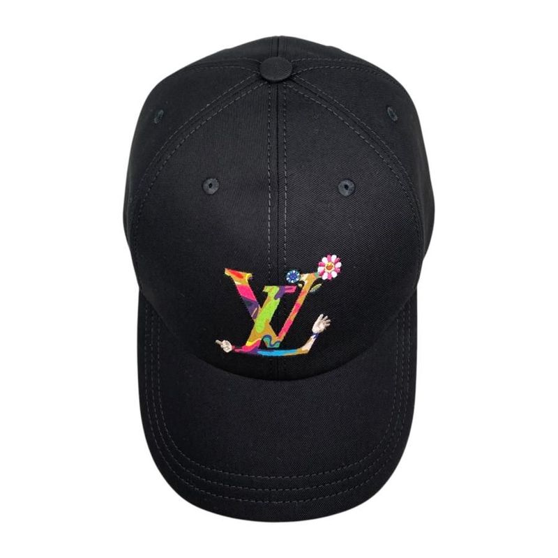 Louis Vuitton X Takashi Murakami Hat Cap Super Flat M5000m Cotton LV Logo