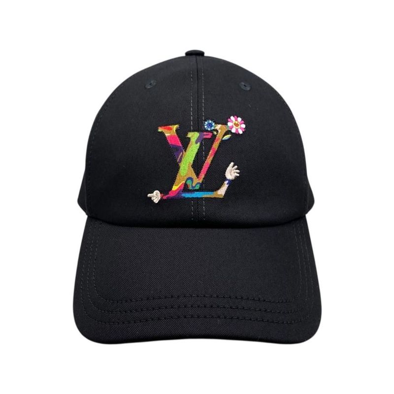 Louis Vuitton X Takashi Murakami Hat Cap Super Flat M5000m Cotton LV Logo