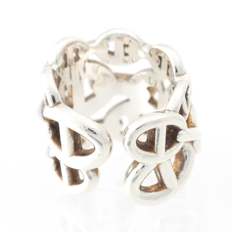 Hermes Chaine D'ancre Anchene Ring Accessories Ag925 Silver 50 137g