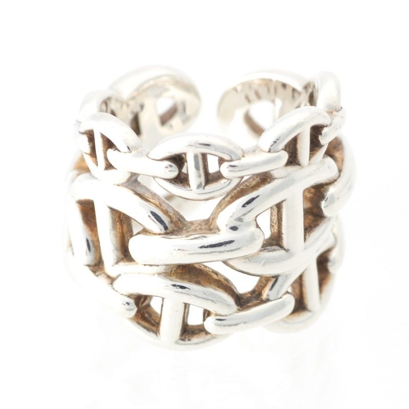 Hermes Chaine D'ancre Anchene Ring Accessories Ag925 Silver 50 137g