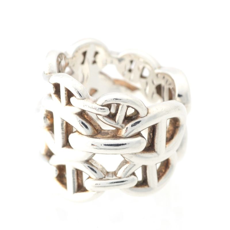 Hermes Chaine D'ancre Anchene Ring Accessories Ag925 Silver 50 137g