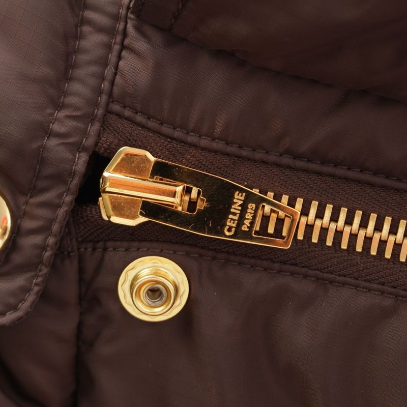 Celine 24 Nylon Triomphe Logo Hooded 2way Down Jacket Vest Outerwear 2w661901v