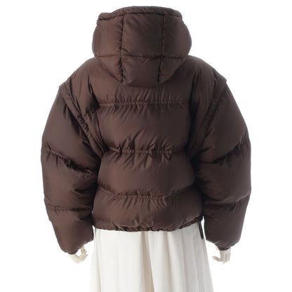 Celine 24 Nylon Triomphe Logo Hooded 2way Down Jacket Vest Outerwear 2w661901v