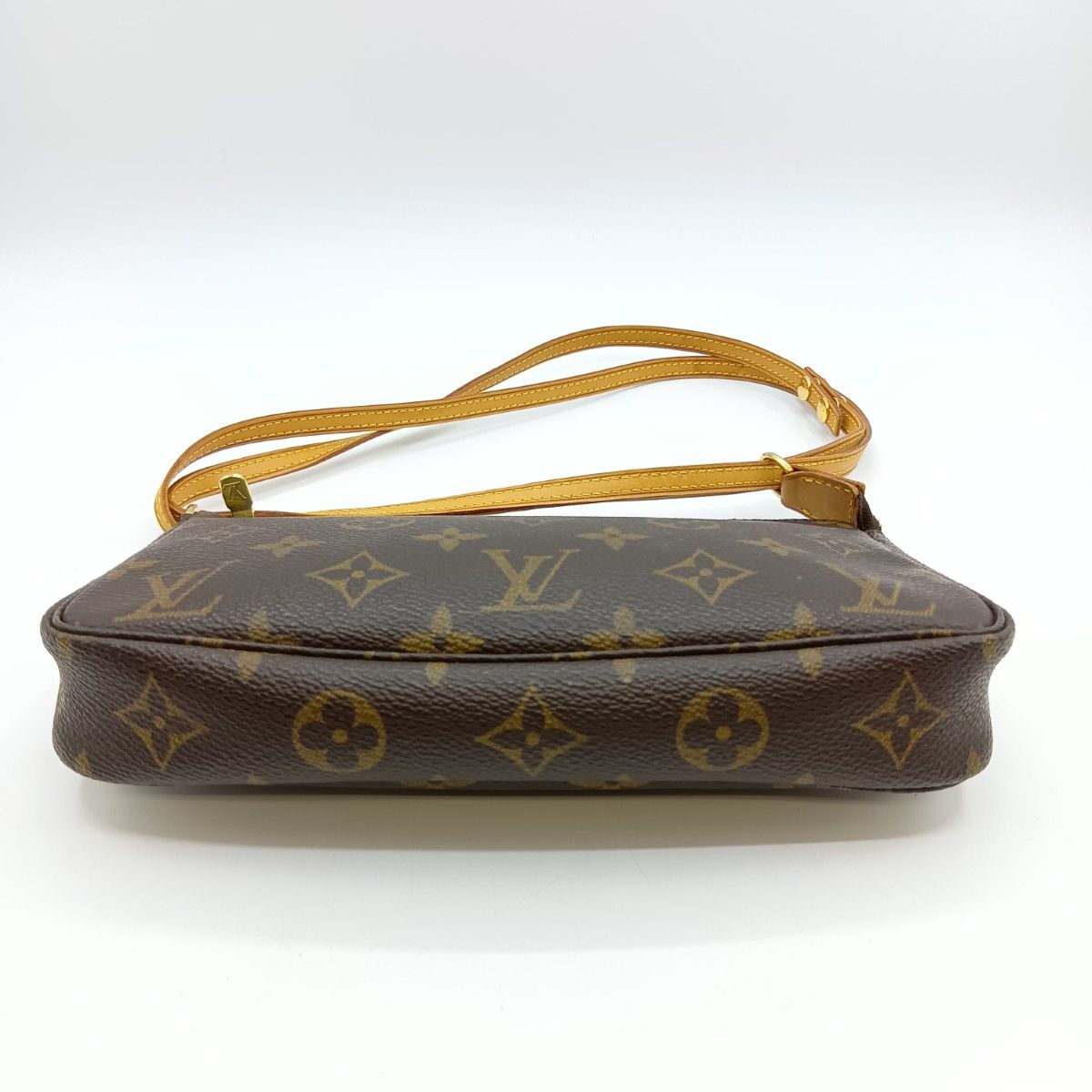 Louis Vuitton Monogram Pochette Accessoire Accessory Pouch M51980 Brown