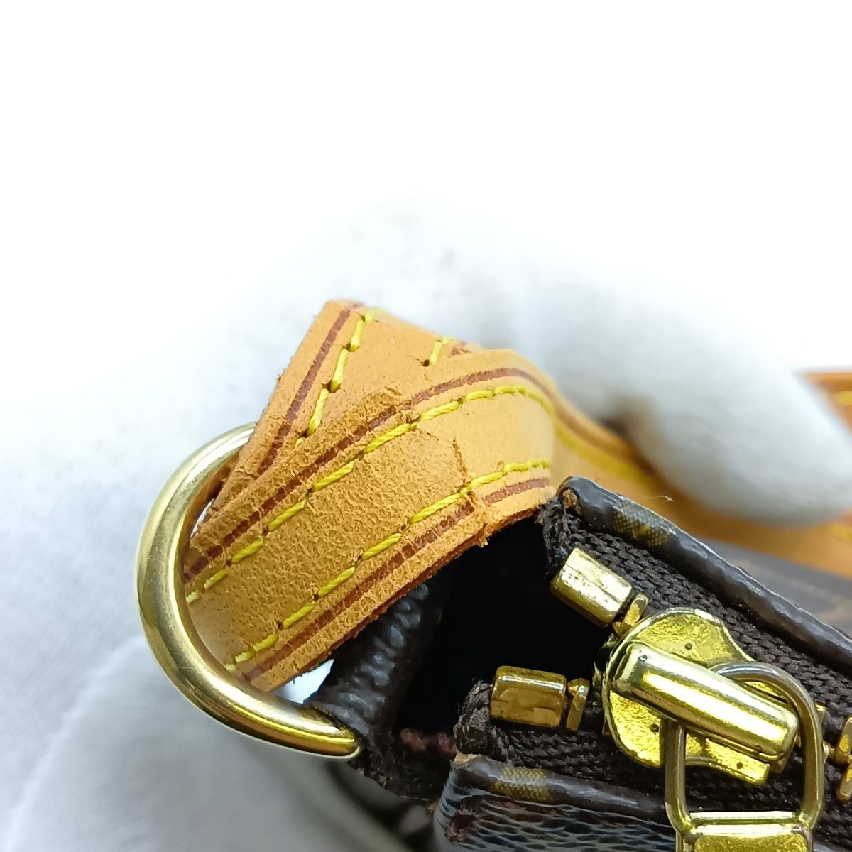 Louis Vuitton Monogram Pochette Accessoire Accessory Pouch M51980 Brown