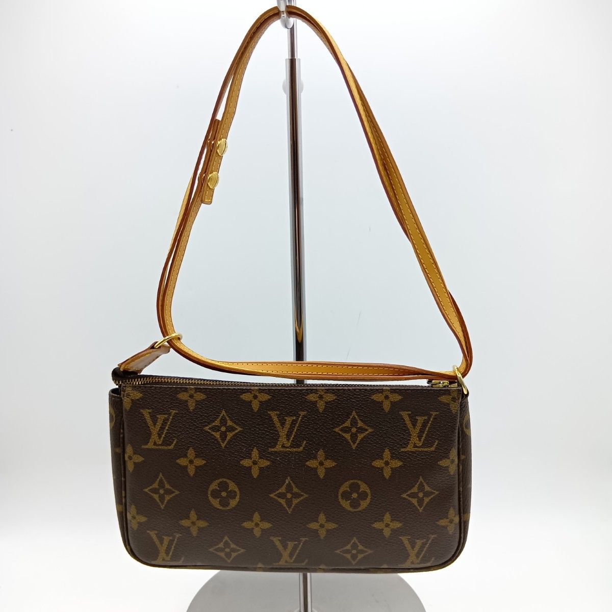 Louis Vuitton Monogram Pochette Accessoire Accessory Pouch M51980 Brown