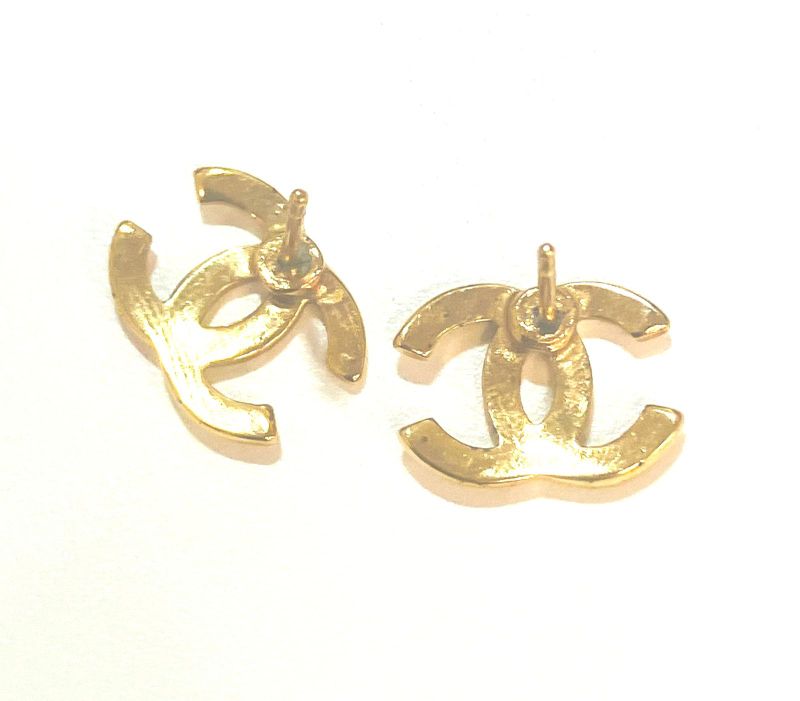 Chanel COCO Mark Gold Earrings : X3181