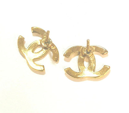 Chanel COCO Mark Gold Earrings : X3181