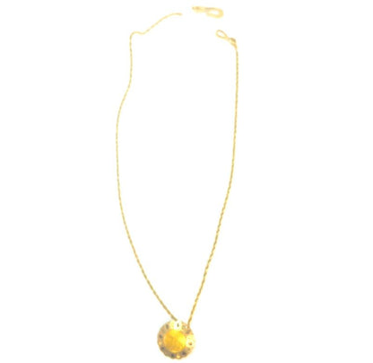 Chanel Flower Gold Medal Necklace : Y3180