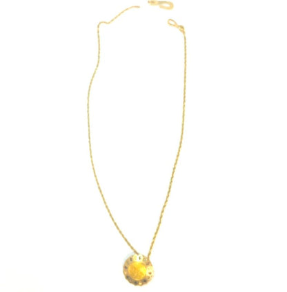 Chanel Flower Gold Medal Necklace : Y3180