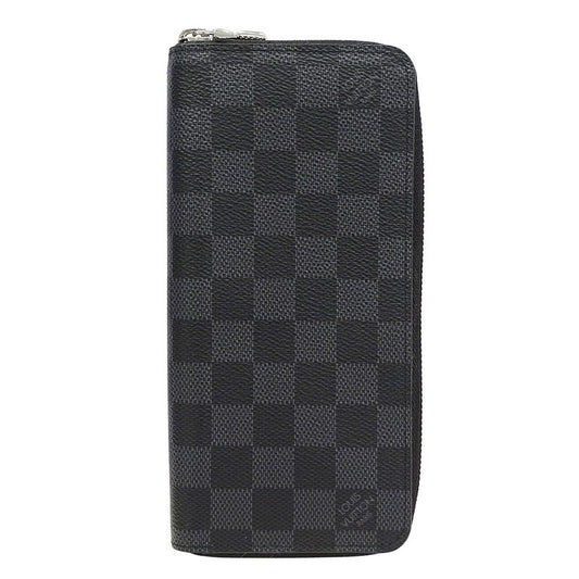 Louis Vuitton Wallets Men's Brand Long Wallet Damier Graphite Canvas Zippy