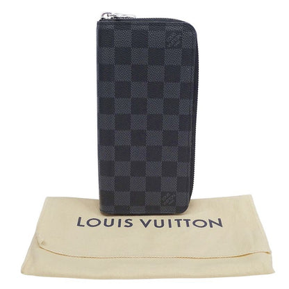 Louis Vuitton Wallets Men's Brand Long Wallet Damier Graphite Canvas Zippy