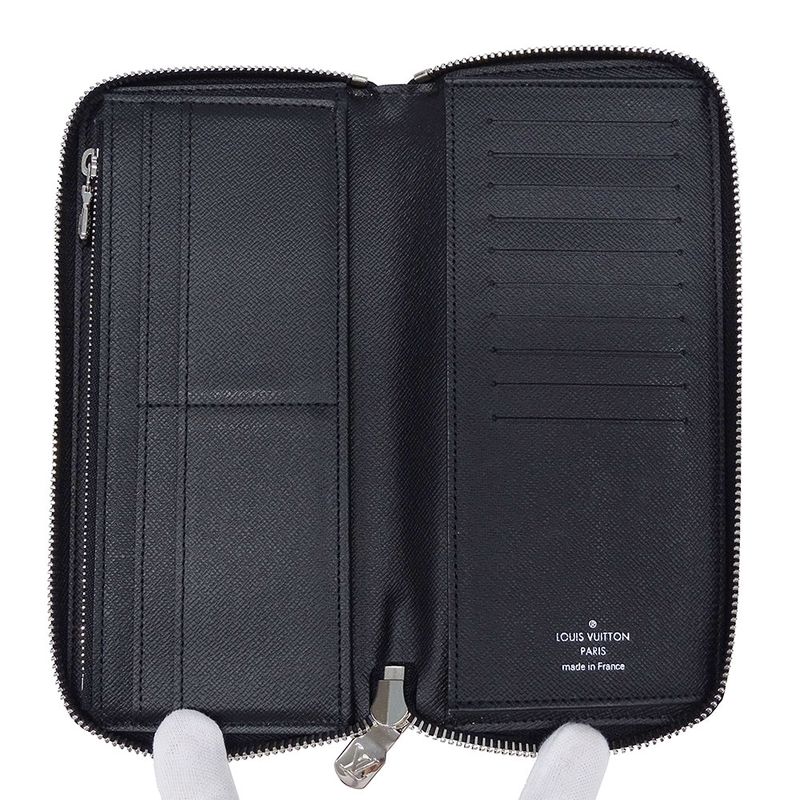 Louis Vuitton Wallets Men's Brand Long Wallet Damier Graphite Canvas Zippy