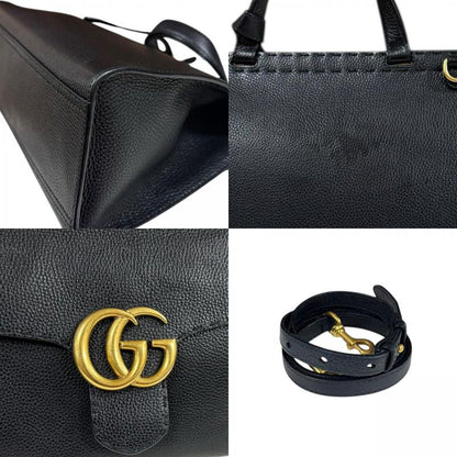 Gucci GG Marmont Shoulder Bag Leather 421890 Black Ladies Gucci  Gucci