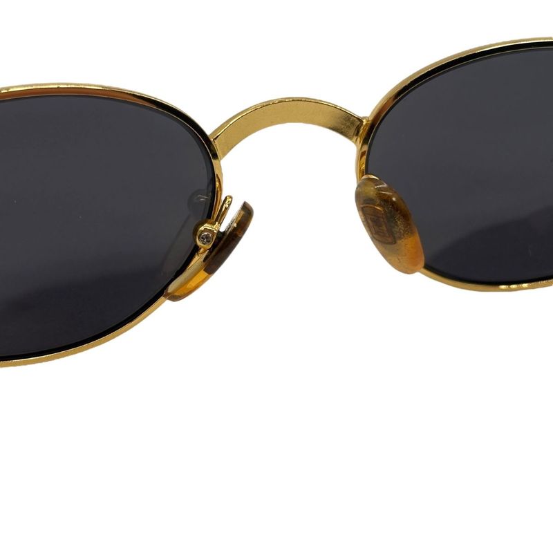 3431 Fendi Sunglass Es Fs306 5120 135 Black Gold Degree None Preowned