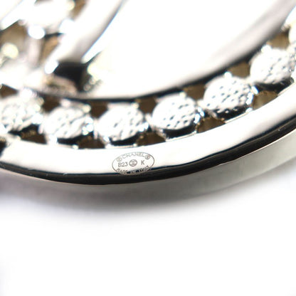 CHANEL B23K Coco Rhinestone Brooch Gold With Box And Storage Bag Made In Italy