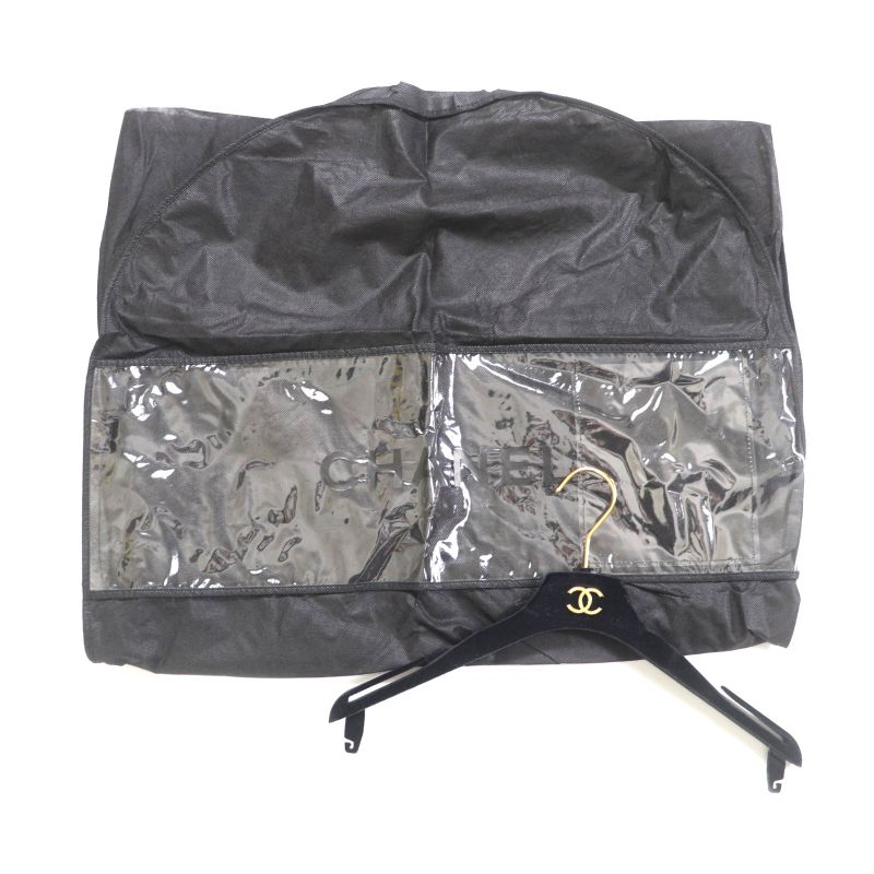 CHANEL P36435 100% Cashmere Long Coat With Belt And Coco Mark Buttons Black 34