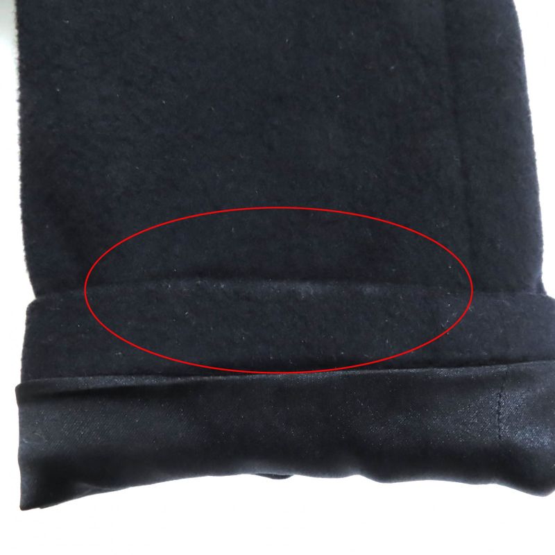 CHANEL P36435 100% Cashmere Long Coat With Belt And Coco Mark Buttons Black 34