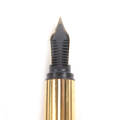 Cartier Vintage Must De Cartier Nib 18k Malachite Fountain Pen Green Gold Made