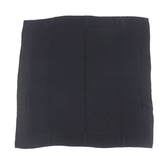 Louis Vuitton Carre Monaco 100% Silk Monogram Scarf With Logo Black Made In