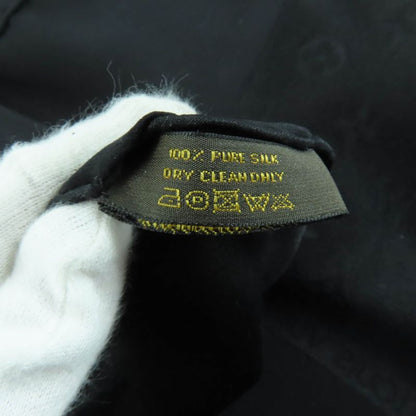 Louis Vuitton Carre Monaco 100% Silk Monogram Scarf With Logo Black Made In