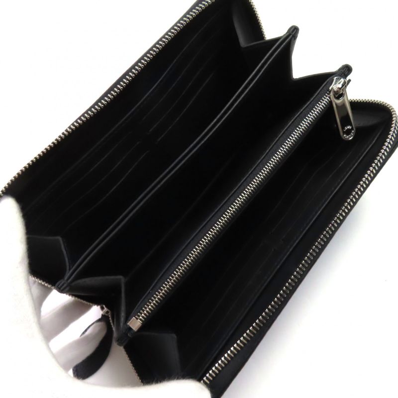 Louis Vuitton M61867 Zippy Wallet Mahina Noir Black Monogram Leather Round