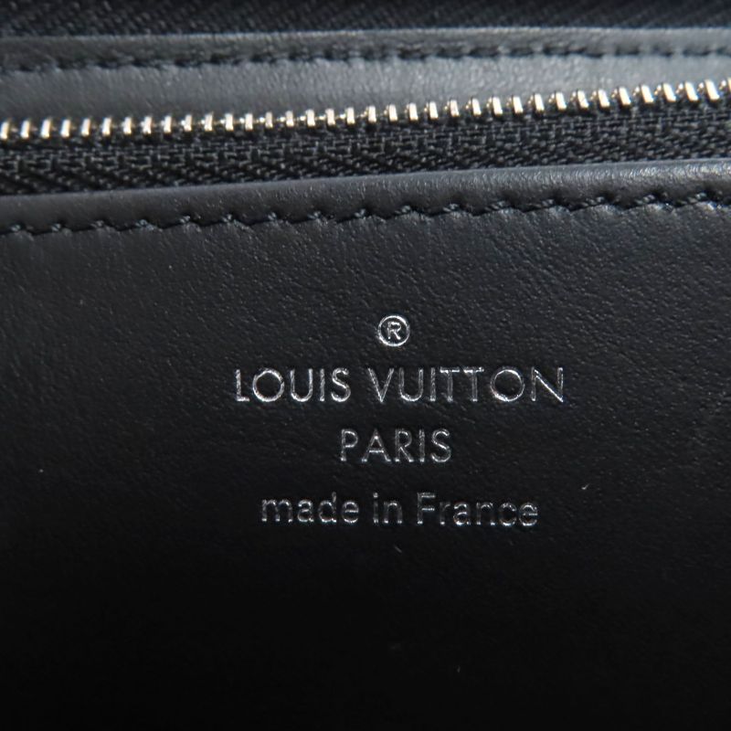 Louis Vuitton M61867 Zippy Wallet Mahina Noir Black Monogram Leather Round