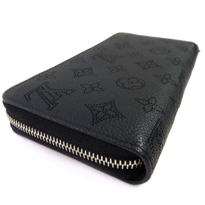 Louis Vuitton M61867 Zippy Wallet Mahina Noir Black Monogram Leather Round