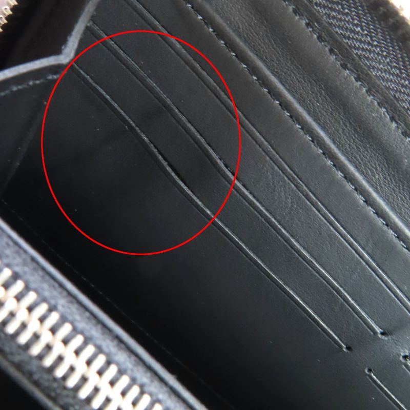 Louis Vuitton M61867 Zippy Wallet Mahina Noir Black Monogram Leather Round