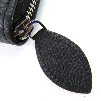 Louis Vuitton M61867 Zippy Wallet Mahina Noir Black Monogram Leather Round