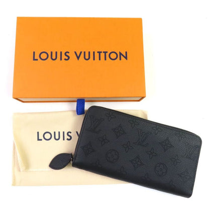 Louis Vuitton M61867 Zippy Wallet Mahina Noir Black Monogram Leather Round