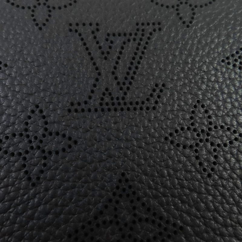 Louis Vuitton M61867 Zippy Wallet Mahina Noir Black Monogram Leather Round