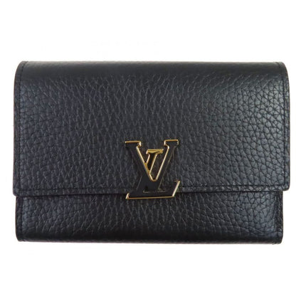 Louis Vuitton M62157 Portefeuille Capucines Compact Taurillon Leather Noir