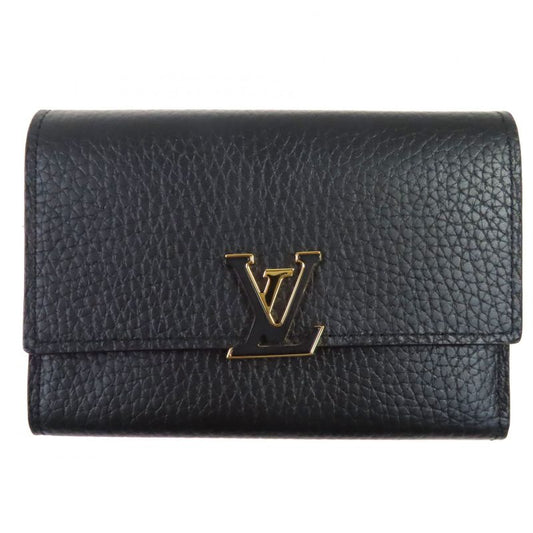 Louis Vuitton M62157 Portefeuille Capucines Compact Taurillon Leather Noir