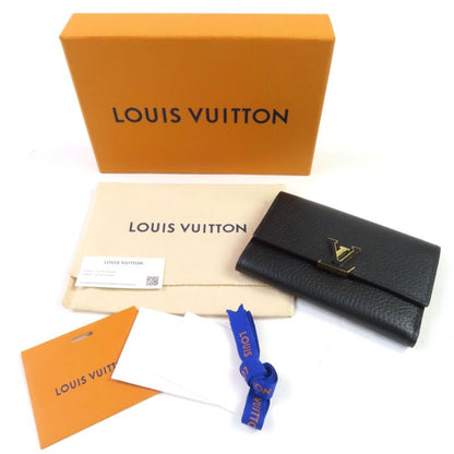 Louis Vuitton M62157 Portefeuille Capucines Compact Taurillon Leather Noir