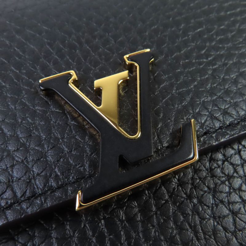 Louis Vuitton M62157 Portefeuille Capucines Compact Taurillon Leather Noir