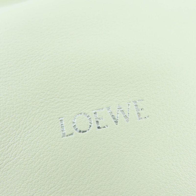 LOEWE A411fc1xbf Flamenco Clutch Medium Nappa Leather Shoulder Bag Sea Salt