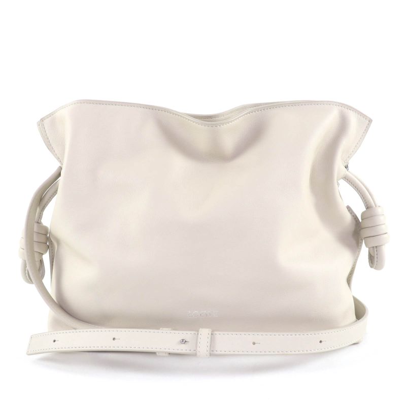 LOEWE A411fc1xbf Flamenco Clutch Medium Nappa Leather Shoulder Bag Sea Salt