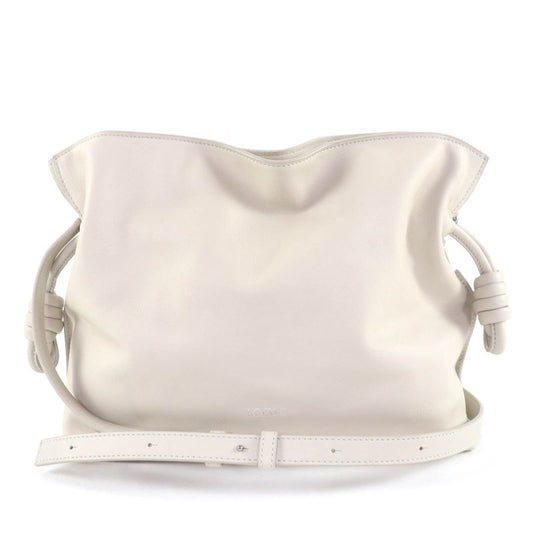 LOEWE A411fc1xbf Flamenco Clutch Medium Nappa Leather Shoulder Bag Sea Salt