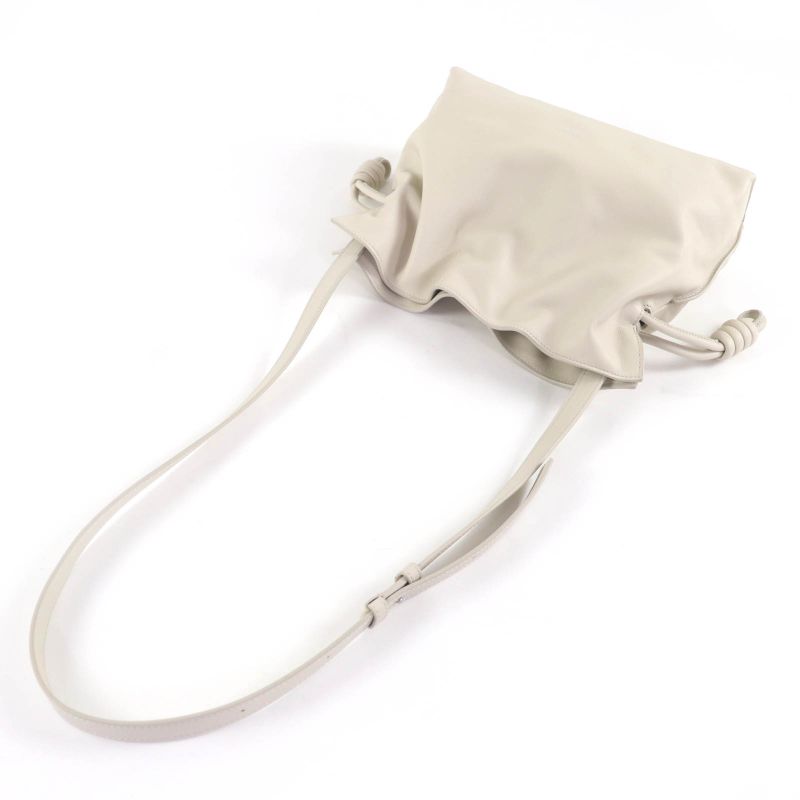 LOEWE A411fc1xbf Flamenco Clutch Medium Nappa Leather Shoulder Bag Sea Salt