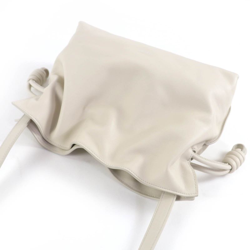 LOEWE A411fc1xbf Flamenco Clutch Medium Nappa Leather Shoulder Bag Sea Salt