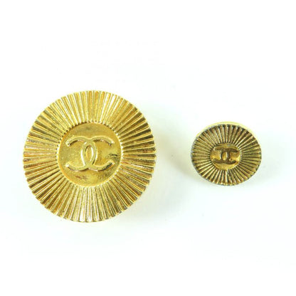 CHANEL Coco Mark Metal Logo Button Gold Button Set Of 12 Gold Ladies