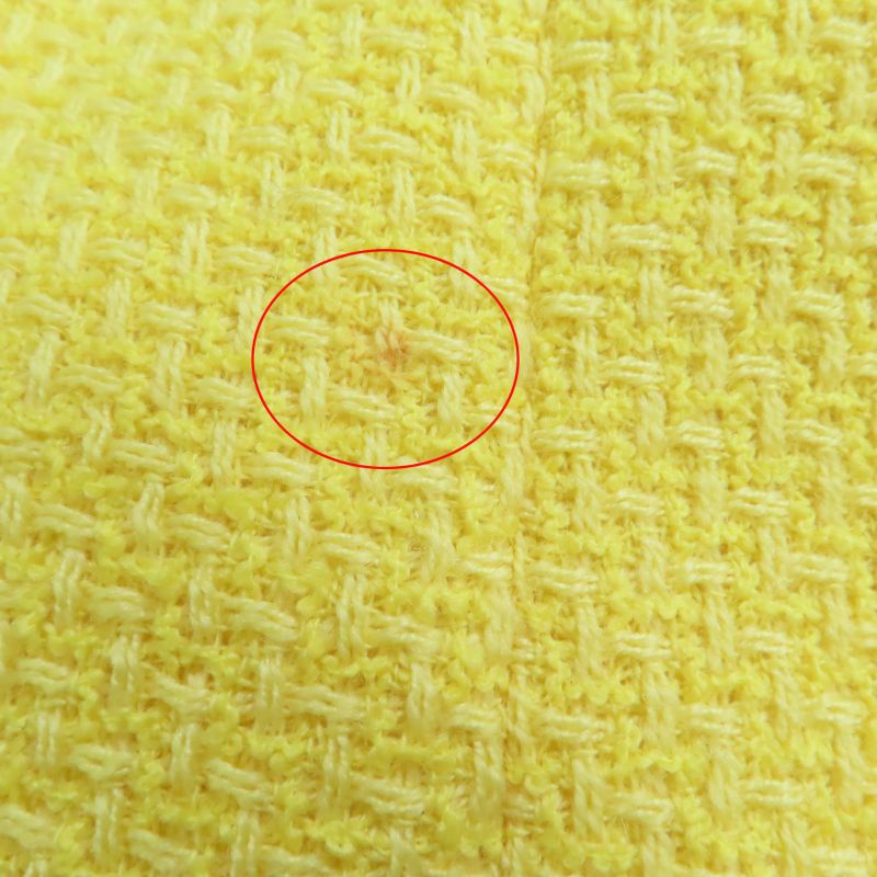 CHANEL Vintage 97C P08919 Lined 100% Silk Coco Mark Button Short Sleeve Jacket