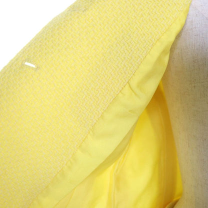 CHANEL Vintage 97C P08919 Lined 100% Silk Coco Mark Button Short Sleeve Jacket