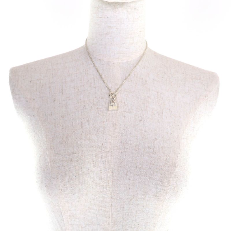 Hermes 925 Amulet Birkin Necklace Pendant Accessory Silver Weight