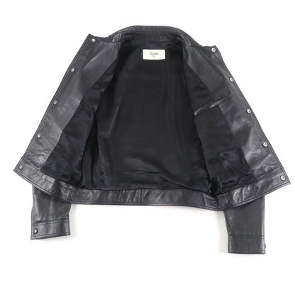 Celine 2f017291d Aviator Soft Drum Lambskin Jacket Outerwear Black 44 Made In