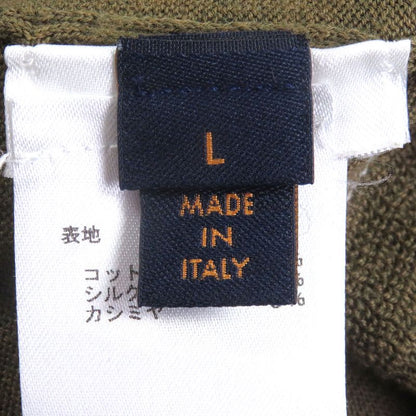 Louis Vuitton Silk Cashmere Blend LV Circle Logo Embroidery Light Hand Long