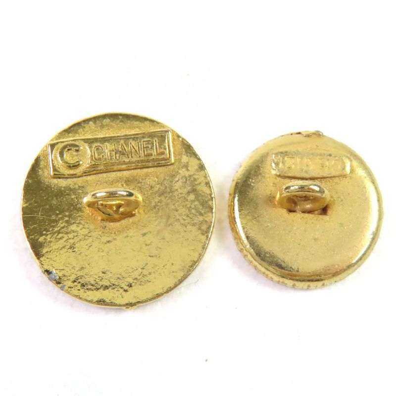 CHANEL Coco Mark Gold Buttons 7 Large 4 Small Total 11 Pieces Set