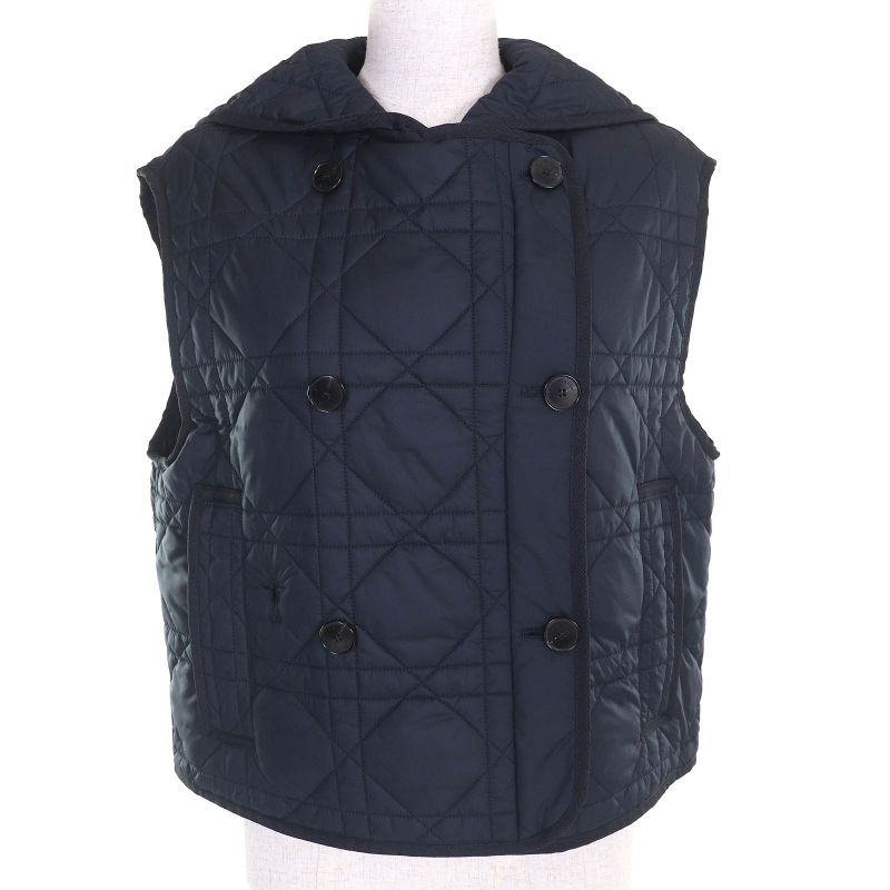 Christian DIOR 23SS 317g19a2827 Macrocanage Quilted Technical Taffeta Vest BEE