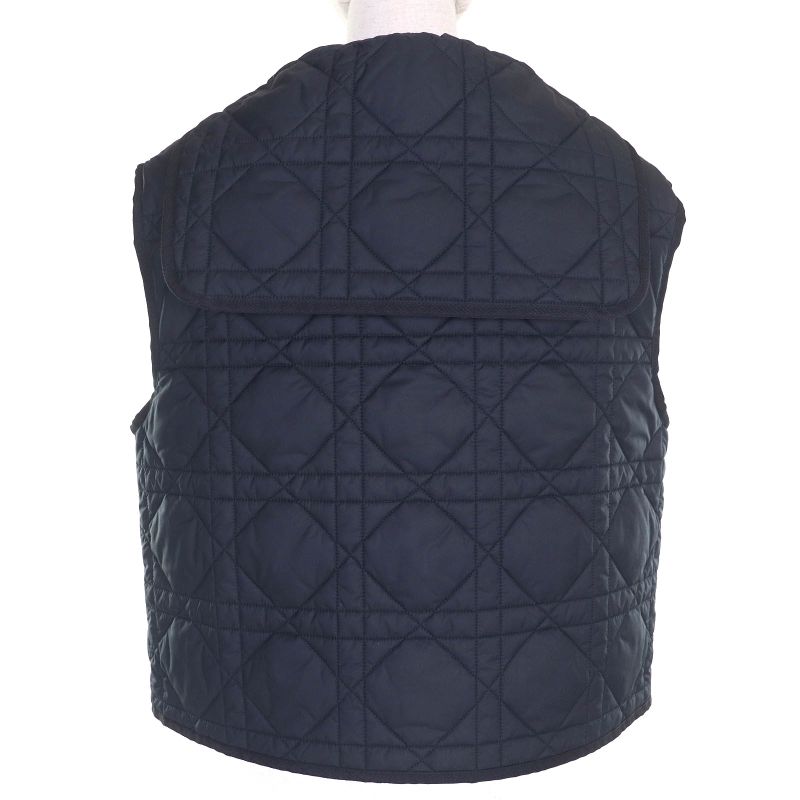 Christian DIOR 23SS 317g19a2827 Macrocanage Quilted Technical Taffeta Vest BEE